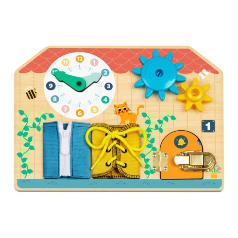 MONI matatófal - cipőfűző, óra, cipzár