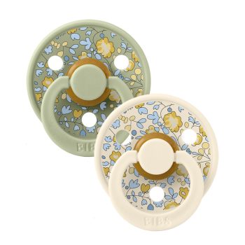 BIBS játszócumi – X Liberty Colour natúr kaucsuk eloise zsálya 2 db