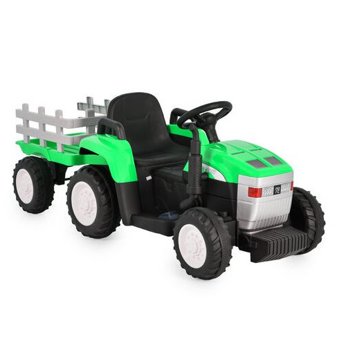 BO DALLAS elektromos traktor trélerrel - zöld