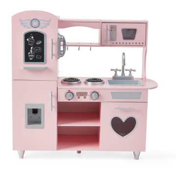Moni Toys Fa konyha berendezésekkel - rózsaszín