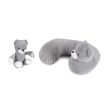 Moni SECURITY autósülés 76-150cm, ajándék plüss+nyakpárna - GREY