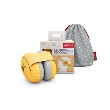 Alpine Muffy Baby fültok csecsemőknek sárga