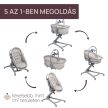 Chicco Baby Hug PRO 5in1 kiságy-etetőszék-szék- Earl Grey
