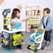 Smoby: Modern szupermarket pénztárgéppel és bevásárlókocsival - 34 részes