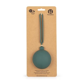 PETITE&MARS Szilikon cumitartó tok Misty Green 0m+
