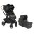 JANÉ Babakocsi  Crosslight + mózeskosár Micro Pro + hordozó Koos i-size Cold Black 