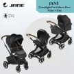 JANÉ Babakocsi  Crosslight + mózeskosár Micro Pro + hordozó Koos i-size Cold Black 