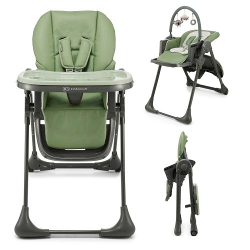 KINDERKRAFT Etetőszék Tummie zöld
