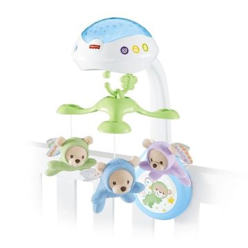 FISHER-PRICE VETÍTŐS ALTATÓDALOS KISÁGYFORGÓ