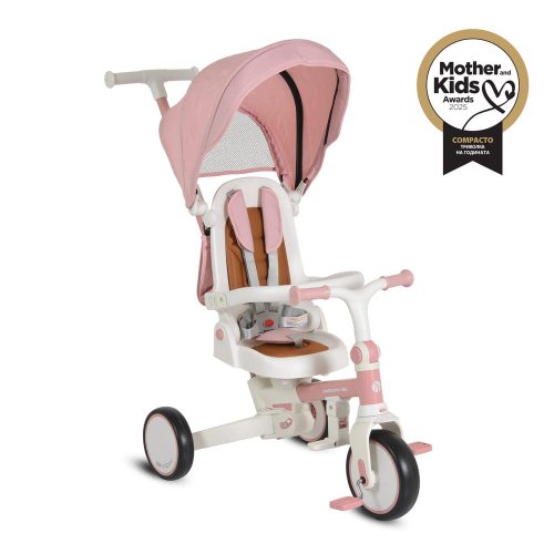 BYOX COMPACTO 3IN1 tricikli, átalakítható PINK