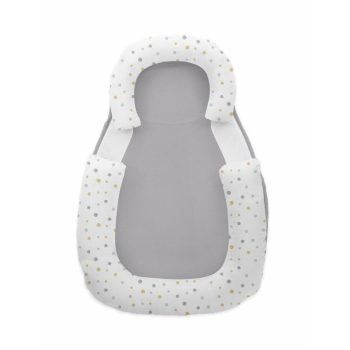   Kikkaboo babapozicionáló memóriahabos hypoallergén legurulás gátlós 60x40x8cm Szürke pöttyök