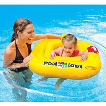  INTEX  Baba beülős úszógumi - sárga, 69 cm 