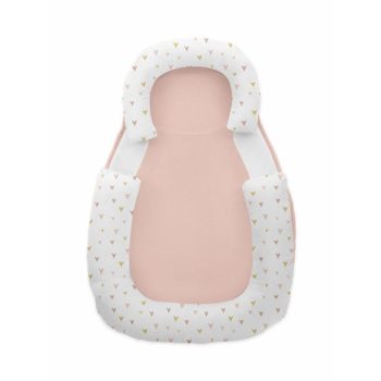 Kikkaboo babapozicionáló memóriahabos hypoallergén legurulás gátlós 60x40x8cm Szürke pöttyök