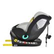 MONI SERENGETI I-SIZE 40-150СМ, 360° ISOFIX,NYAKPÁRNA, JÁTÉKKAL - SZÜRKE