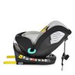 MONI SERENGETI I-SIZE 40-150СМ, 360° ISOFIX,NYAKPÁRNA, JÁTÉKKAL - SZÜRKE