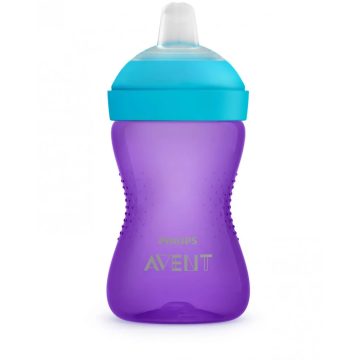   Avent SCF802/02 Puha harapásálló csőrös pohár 300 ml LILA (Lila, lányos)