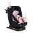 Moni i-MAXX autósülés, I-SIZE 40-150СМ, 360° ISOFIX,NYAKPÁRNA, JÁTÉKKAL - PINK