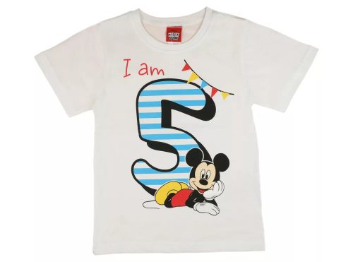 DISNEY MICKEY SZÜLINAPOS KISFIÚ PÓLÓ 5 ÉVES