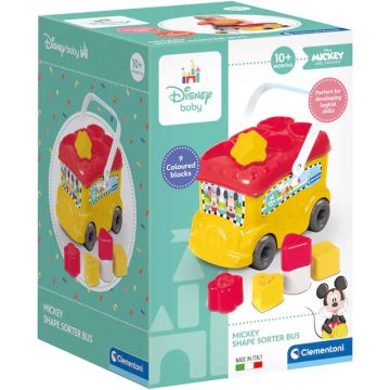   Clementoni Baby - Disney formabeillesztő busz - Mickey Mouse 