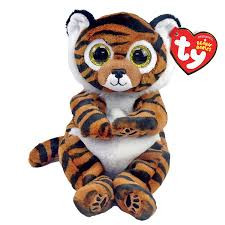 Ty Beanie Bellies plüss figura CLAWDIA, 15 cm - tigris
