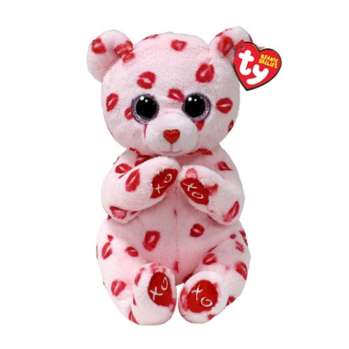Ty Beanie Bellies plüss figura LILLIBELLE, 15 cm - rózsaszín macska 