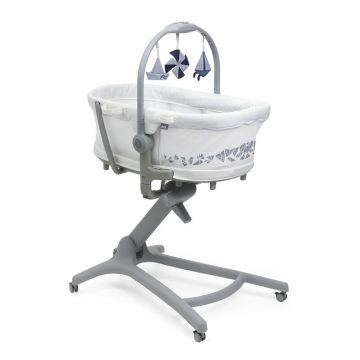   Chicco Baby Hug PRO 5in1 kiságy-etetőszék-szék- White Cream
