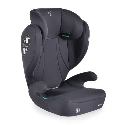 Moni Race autósülés 100-150 cm, ülésmagasítóvá alakítható- szürke