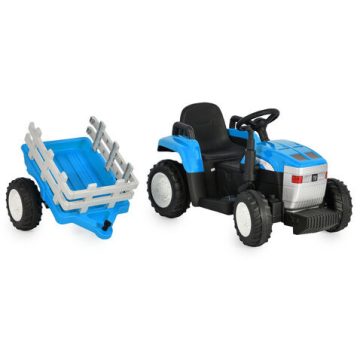 BO DALLAS elektromos traktor trélerrel - kék