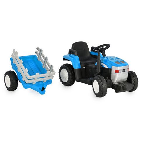BO DALLAS elektromos traktor trélerrel - kék