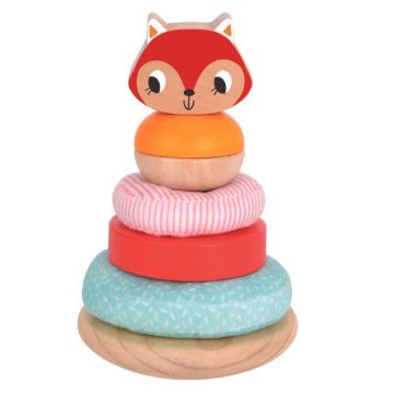 Tooky Toy: Róka mintás Montessori torony