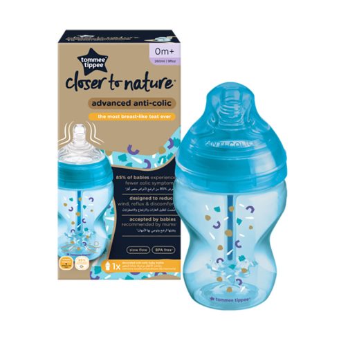 Tommee Tippee Advanced Anti-colic cumisüveg 260ml kék