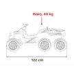 Elektromos Quad Sport TX ATV - fekete