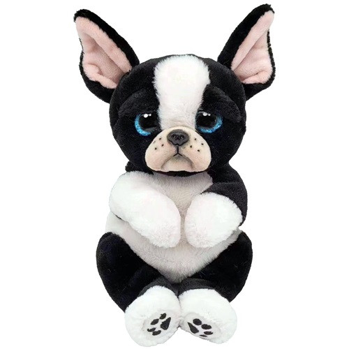 Ty Beanie Bellies plüss figura TINK, 15 cm - fekete/fehér kutya
