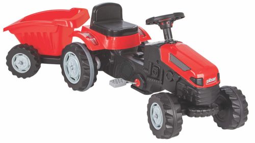 PILSAN TRAKTOR PEDÁLOS PÓTKOCSIVAL ZÖLD