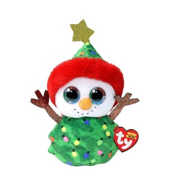 TY BOOS plüss figura GARLAND, 15 cm - zöld hóember