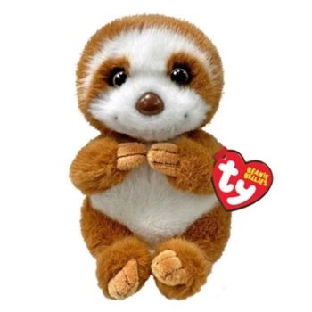   Ty Beanie Bellies plüss figura STELLA, 15 cm - barna lajhár