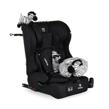   Moni SECURITY autósülés 76-150cm, ajándék plüss+nyakpárna - BLACK