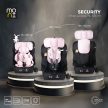 Moni SECURITY autósülés 76-150cm, ajándék plüss+nyakpárna - BLACK