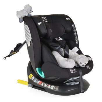   MONI SERENGETI I-SIZE 40-150СМ, 360° ISOFIX,NYAKPÁRNA, JÁTÉKKAL - FEKETE