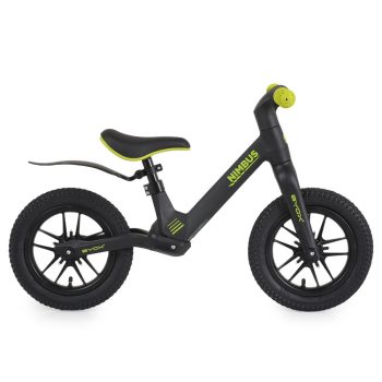   NIMBUS futóbicikli 12es fújható, világító kerekekkel FEKETE