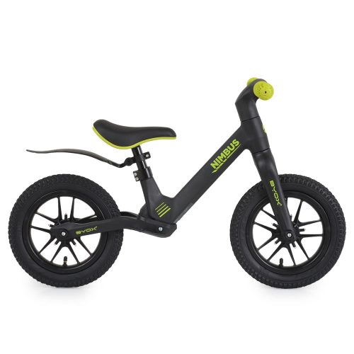 NIMBUS futóbicikli 12es fújható, világító kerekekkel FEKETE