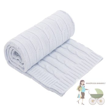Kikkaboo takaró kötött 75*100 világos kék