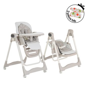 FUJI etetőszék és hinta 2in1 prémium huzattal BÉZS