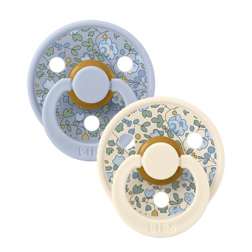 BIBS játszócumi – X Liberty Colour natúr kaucsuk eloise hamvaskék 2 db
