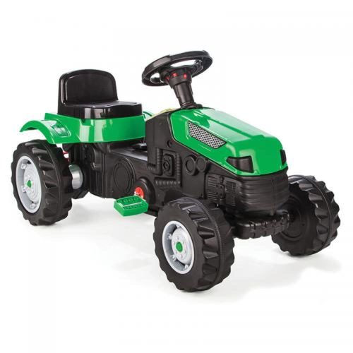 Moni Pilsan ráülős, pedálos traktor-zöld