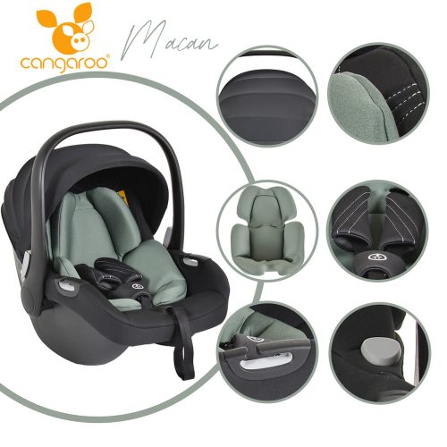 CANGAROO MACAN/HYDRA I-SIZE HORDOZÓ  ZÖLD
