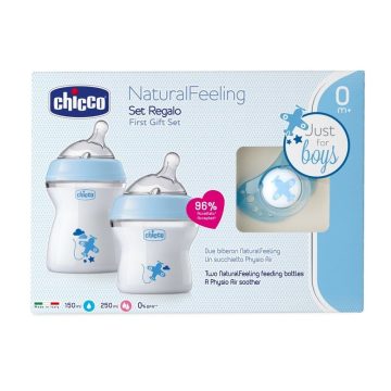 Chicco NaturalFeeling Kék ajándékszett