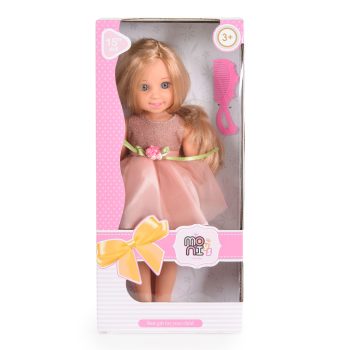 Moni hajasbaba fésűvel - 38cm