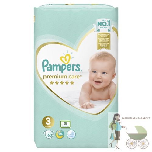 Pampers Premium Care pelenka 3-as,  6-10 kg 60 db