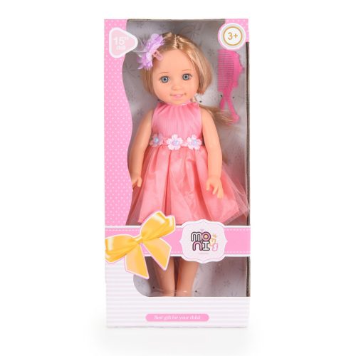 Moni hajasbaba fésűvel - 38cm